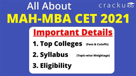 All About MAH MBA CET Syllabus Eligibility Exam Pattern Top