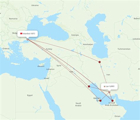 All Flight Routes From Lar To Istanbul LRR To IST Flight Routes