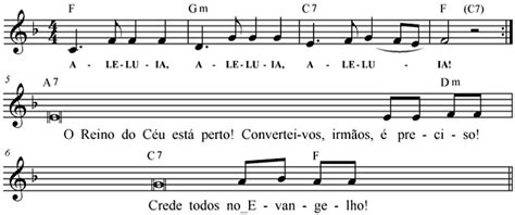 Cifras e Partituras Litúrgicas Aleluia O Reino do Céu está perto 1