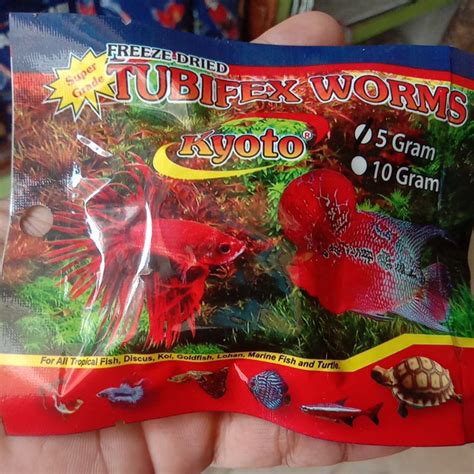 Jual Cacing Kering Tubifex Worm Gram Kyoto Indonesia Shopee Indonesia