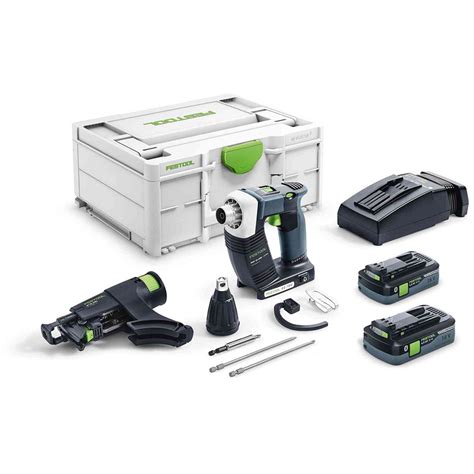 Festool Dwc18 4500 18v Drywall Screwdriver Cw 2 X 4ah Batts Protrade