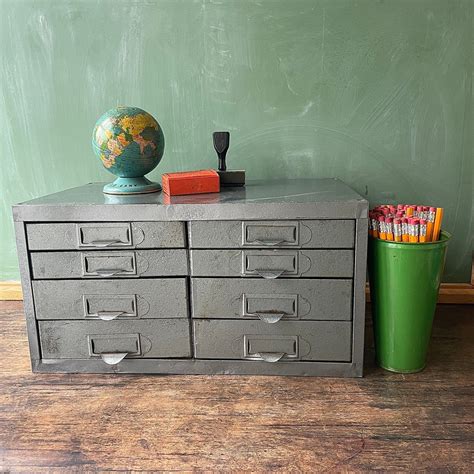 Large Vintage Metal Storage Drawers - Etsy