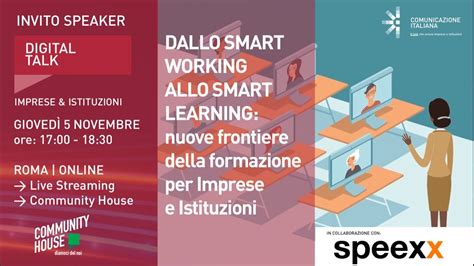 Digital Talk Dallo Smart Working Allo Smart Learning Nuove Frontiere