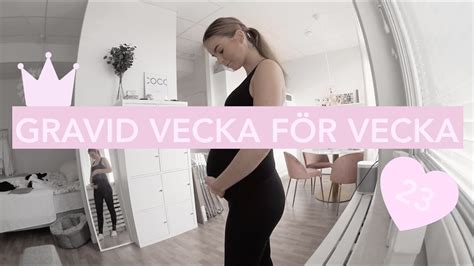 GRAVID VECKA FÖR VECKA V 23 YouTube