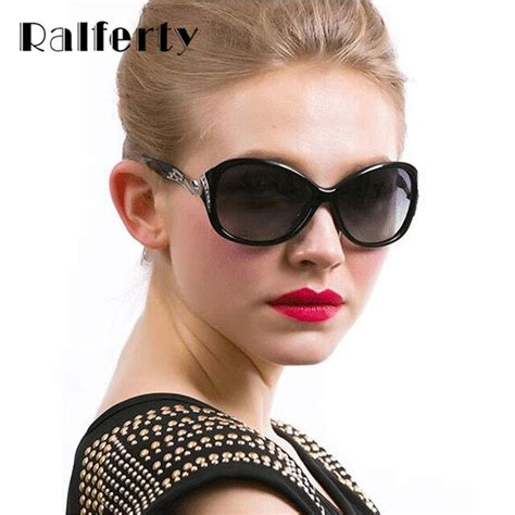 Ralferty Vintage Polarized Sunglasses Women Retro Gradient Lens Sun