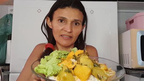 Real Mukbang Brasil Comendo Arroz Feij O Macarr O Frango Legumes