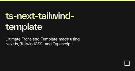 Ts Next Tailwind Template Codesandbox