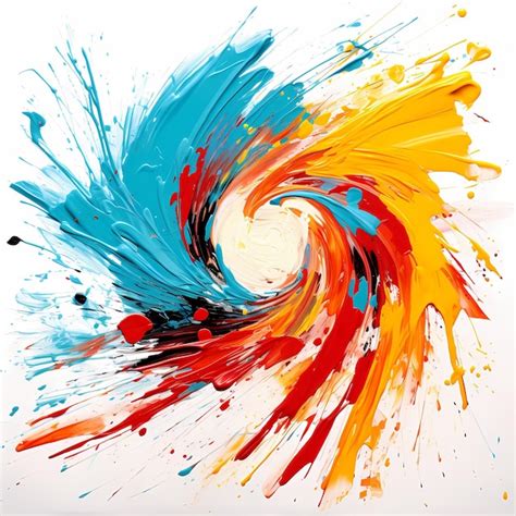 Premium AI Image | a colorful painting of a spiral with the word ...