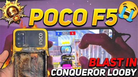 Poco F G Blast In Conqueror Lobby Poco F G Bgmi Fps Test