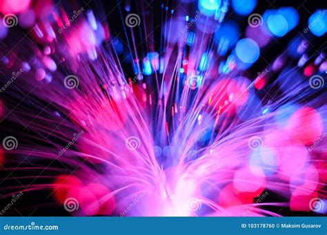 Fiber Optics Lights Abstract Stock Photo Image Of Communication