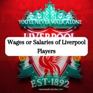 Wages or Salaries of Liverpool Players - Naya Nepali Calendar