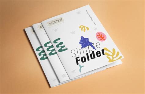 Premium PSD | Folder brochure mockup