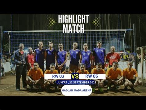 SEMI FINAL TURNAMEN BOLA VOLI MINI PUTRA RW 05 Vs RW 03 YouTube