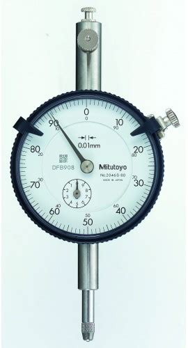 Mitutoyo 2046ab 80 Series 2 Special Flat Back Dial Indicator 10 Mm Metric