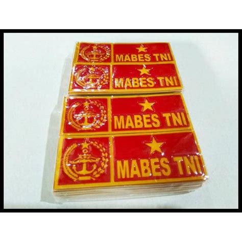 Jual Sticker Plat Embos Mabes Tni L Stiker Plat Embos Shopee Indonesia