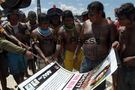 Victor Press Protesto Contra A Usina De Belo Monte No Rio S O Felix Xingu