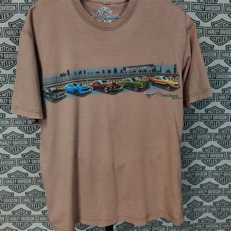 Y2k Vintage Style Ford Mustang Dad Shirt Used In Depop