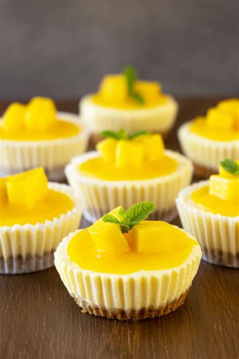 Mini Mango Lassi Cheesecakes No Bake El Mundo Eats