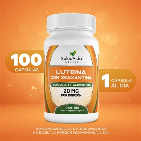 Luteina 20mg Con Zeaxantina 100 Cápsulas SaludVida México