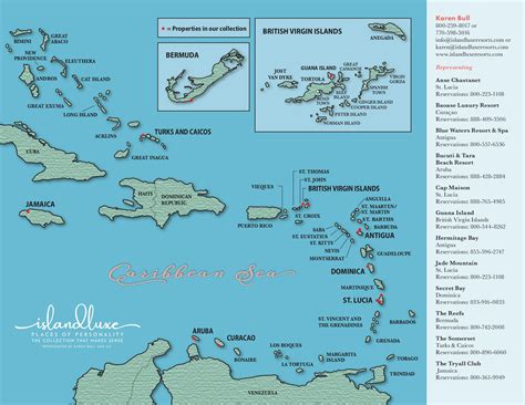 Caribbean Map — IslandLuxe Resorts