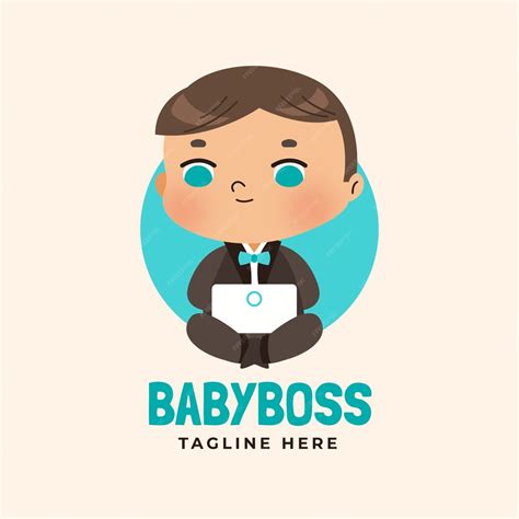 Free Vector Hand Drawn Boss Baby Logo