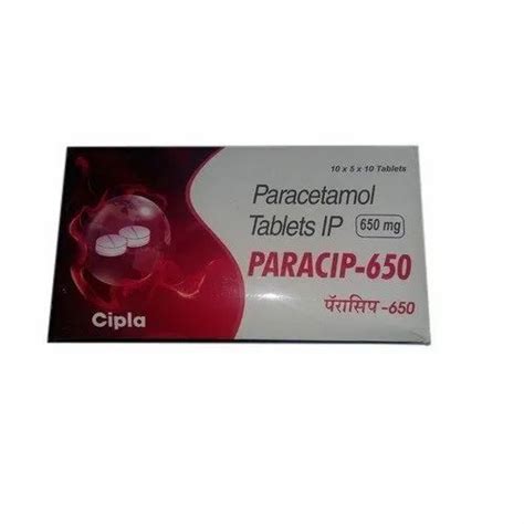 Paracip Mg Paracetamol Tablet X X At Rs Strip In Mumbai