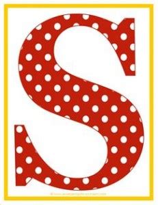 Polka Dot Letters Uppercase S Alphabet Letters A Wellspring