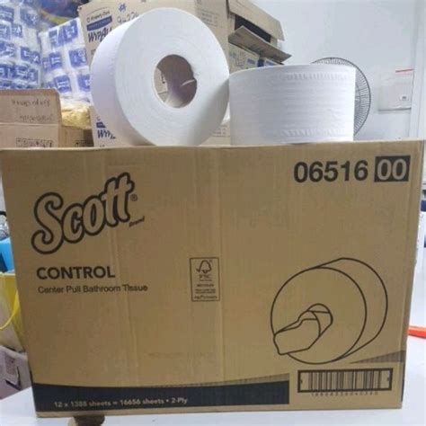 Scott Control Twin Center Pull Bathroom Ply Tissue Roll Carton