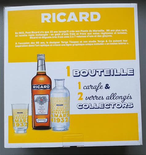 Ricard Pastis De Marseille Ans Dition Limit E B Catawiki