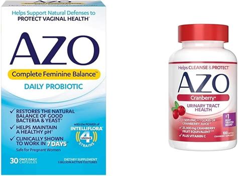 Azo Complete Feminine Balance Daily Probiotics For Women