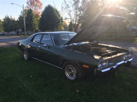 Plymouth Satellite Sedan 1973 Green For Sale Rl41c3a296422 1973