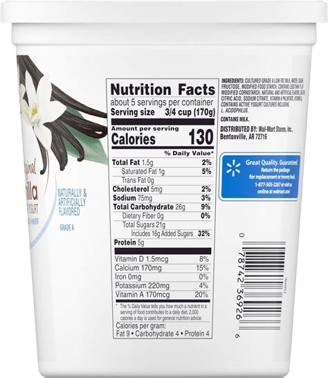 Low Fat Vanilla Greek Yogurt Nutrition Facts Besto Blog