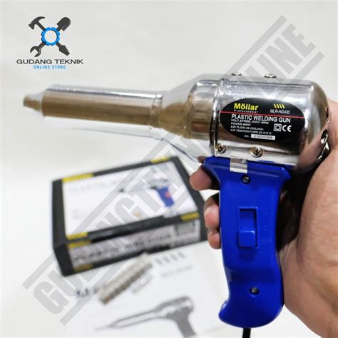 MOLLAR HG400 Plastic Welding Torch 400 Watt MOLLAR Heat Hot Air Gun Las Plastik Lazada