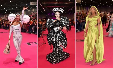 12 De Los Mejores Looks De La Alfombra Rosa De Rupaul S Dragcon Uk Desde Cheddar Gorgeous Hasta