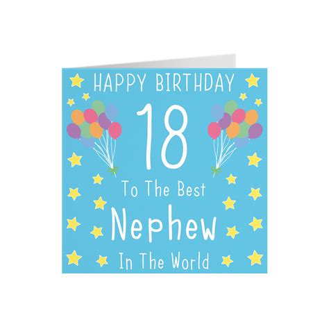 Nephew 18th Birthday Card Happy Birthday 18 To The Best Etsy