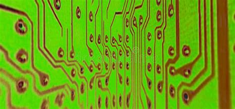 Classic Green Printed Circuit Board Background Abstract Template Stock ...