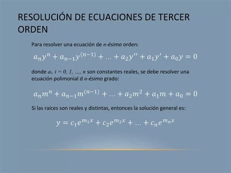 Resolucion De Ecuaciones De Tercer Orden Ppt