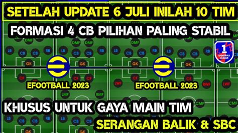 INILAH 10 FORMASI 4 BEK PALING OP SANGAT SEIMBANG EFEKTIF DI