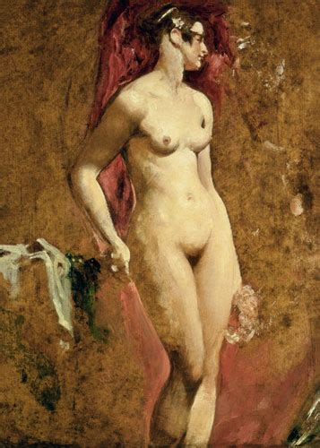 Standing Nude William Etty als Kunstdruck oder Gemälde