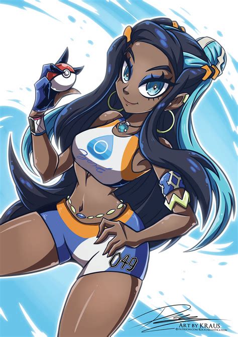 Gym Leader Nessa By Kraus Illustration On Deviantart