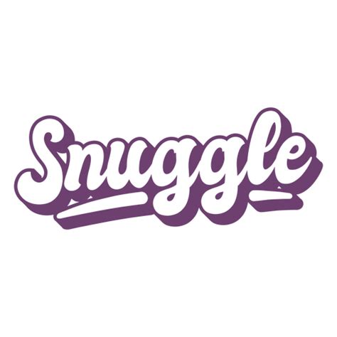 Snuggle Pink Word Lettering Png And Svg Design For T Shirts