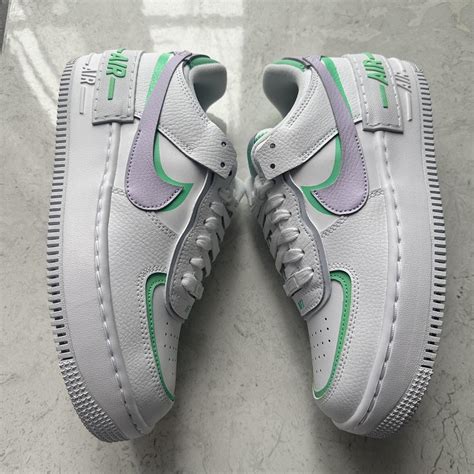 Nike Air Force 1 Shadow White Infinite Lilac Grey Depop