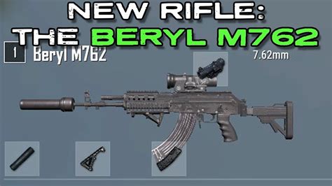 Pubg New Rifle The Beryl M762 All Attachments Youtube