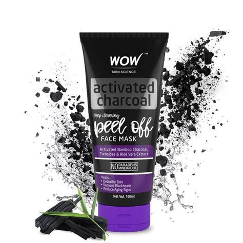 Buy Wow Skin Science Activated Charcoal Peel Off Mask 100 Ml Online