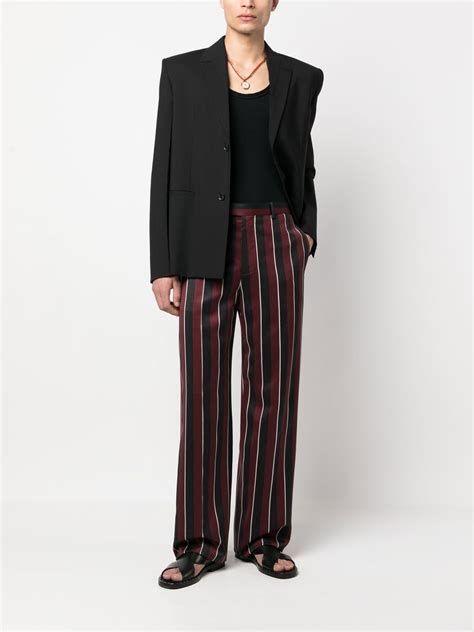 Versace Formal Striped Trousers Farfetch