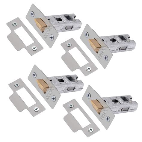 Buy XFORT 4 Pack Satin Chrome Tubular Latch 65mm CE And Fire Rated