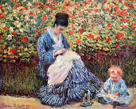 Madame Monet And Child” De Claude Monet