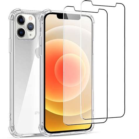 Coque pour iPhone 12 Antichoc Silicone 2 Vitres en verre trempé