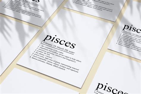 Pisces Definition Print Pisces Gifts Pisces Art Print - Etsy