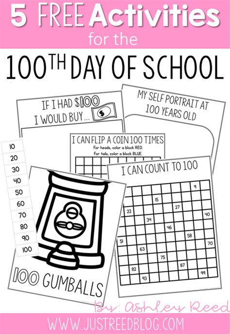 Five 100th Day Of School Activities You Can Download For Free 100 Day